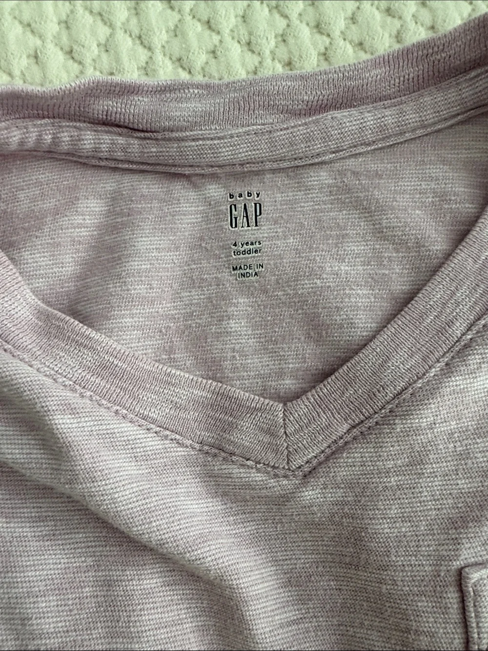 GAP Lilac Short-Sleeve Pocket Tee - Light Purple